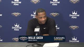 Willie Green on loss in Dallas  PelicansMavericks Postgame Interview 11192024 [upl. by Imar]