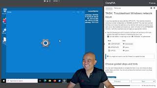 CompTIA Network Lab 4610 Troubleshoot IP Configuration [upl. by Swanson]