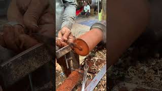 s 5 wood carpentry woodwork copper woodturner woodworking machine cncwoodturning [upl. by Guillemette711]