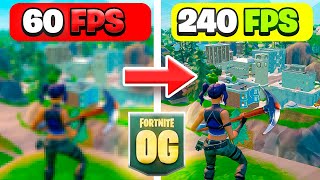 La MEJOR CONFIGURACION de FORTNITE OG Aumentar FPS Reducir Input Lag  MateoZ [upl. by Ahouh]