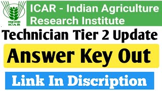 icar iari technician tier 2 answer key out 2024  icar technician expected cut off  kaise dekhe [upl. by Stanford760]