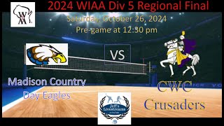 Madison Country Day vs CWC WIAA Div 5 Regional Final 102624 [upl. by Manus682]