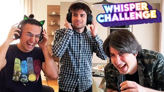 quotHAI MAI CAGTO NEL CAFFÈquot😂 WHISPER CHALLENGE IRL  TRIO TARALLO EDITION 🥨 [upl. by Abbi590]