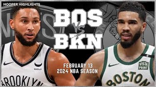 Boston Celtics vs Brooklyn Nets Full Game Highlights  Feb 13  2024 NBA Season [upl. by Enyalb]