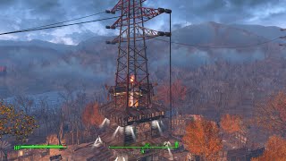 Fallout 4 Abernathy Wasteland Settlement The Tower Tour PC modded [upl. by Niawd]