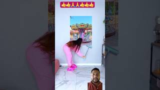 3 D animation wallpaper painting funny comedy shuffle animation 3danimation shorts [upl. by Yankee]