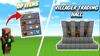 Minecraft 120 Easy Villager Trading Hall in Bedrock amp MCPE 😃😱 [upl. by Nhguavaj]