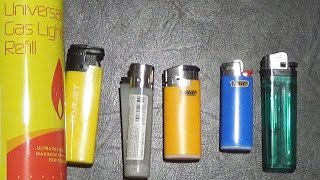 Bic VS Clipper VS other cheap lighters [upl. by Lerad]