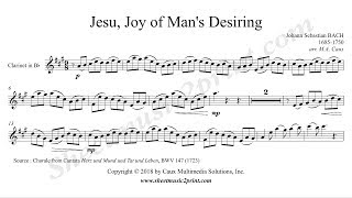 Jesu Joy of Mans Desiring  Clarinet [upl. by Nrehtak]