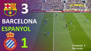 🔴FC BARCELONA 31 ESPANYOL Highlights  LaLiga 202425  Simulación [upl. by Blynn280]