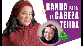 CÓMO TEJER UNA BANDA PARA LA CABEZA EN GANCHO O CROCHET ❤️​❤️​❤️​ Yo Tejo con LAURA CEPEDAcrochet [upl. by Adnorhs]