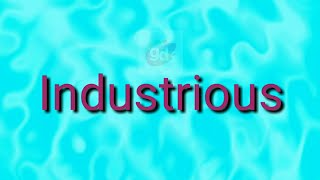 Industrious Opposite or Antonym Word with MeaningGoogul Dictionary [upl. by Wiltshire]