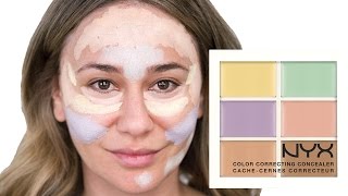 How To Use The NYX Color Correcting Palette  Get a Flawless Look [upl. by Mclaurin709]