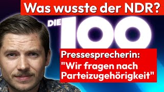 Die 100  NDR antwortet quotWir fragen nach politischer Tätigkeitquot [upl. by Maiah]