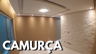 OLHA COMO FICOU ESSA SALA PINTADA COM A COR CAMURÇA [upl. by Aivul]