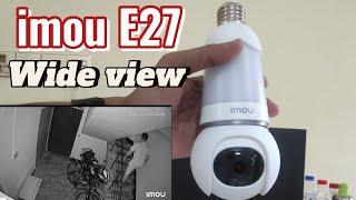 imou E27 bulb camera unboxing review  wide viewing angle  good camera quality [upl. by Iaka]