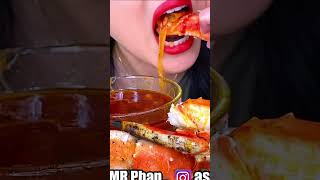 KING CRAB SEAFOOD BOIL DRENCHED IN BLOVES SMACKALICIOUS SAUCE asmr shorts short [upl. by Akemit155]