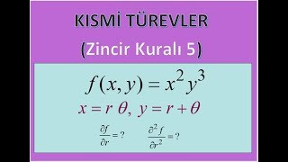 KISMİ TÜREVLER ZİNCİR KURALI 5 [upl. by Chancelor]