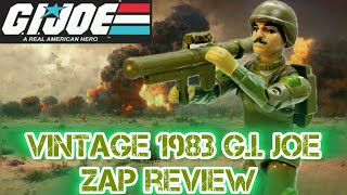 Vintage GI Joe 1983 Zap Review [upl. by Euqinom919]