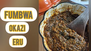 How to cook Congolese fumbwa recette facile de fumbwa  Eru okazi leaves shorts [upl. by Ambert]