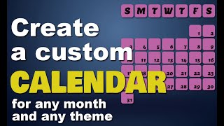 How To Make A Custom Calendar Using Paintshop Pro [upl. by Ecneret]