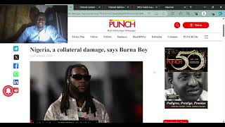 Nigeria is a Collateral Damage  Burna Boy [upl. by Eirb]