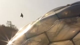 Witch flying over Eden Project [upl. by Si]