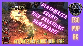 🔥Fire Breathing VampBlade🔥 Deadly Nightblade PVP Build ESO [upl. by Eachern]