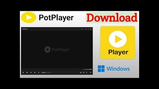 how to download and install potplayer for windows 71011  it touch [upl. by Ynafit]