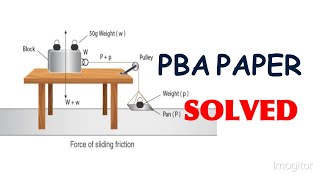 PBA practicalPAPER SOLUTION PHYSICS CLASS 9TH TO FIND COEFFICIENT OF FRICTION pba practical [upl. by Ennaharas]