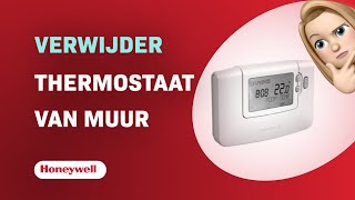 Hoe verwijder je een Honeywell CM907 thermostaat van de muur [upl. by Ibed]