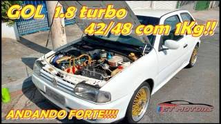 GOL TURBO 1kg de pressão 4248 acelerando BBS 17 na FIXA AP 18 [upl. by Trixy]