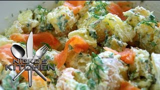 SEAFOOD POTATO SALAD  VIDEO RECIPE [upl. by Rorrys]