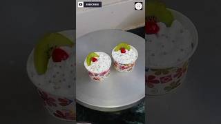 Fruit Cup cake 🥝 🎂trendingtastyfoodcakerecipeyummyytshort [upl. by Sylvanus]