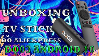 TV STICK DQ03 ANDROID 10 5GHz 4k 2GB de RAM e 16GB de ROM [upl. by Ycniuqal583]