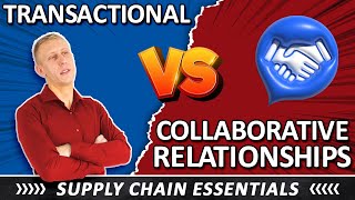 Transactional Vs Collaborative Relationships in Supply Chain Business Operations  Rowtons Training [upl. by Adnolehs]