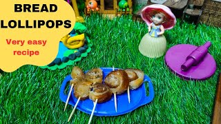 Yummy Bread Lollipops Recipe Mini Delicious Recipes Miniature Cooking [upl. by Idleman]