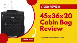 🧳 The Perfect 45x36x20 Review and Packing Demo  Free With Easyjet Flights [upl. by Ahtanaram]