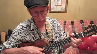 Yellow Bird Baritone Ukulele Fingerpicking [upl. by Rori537]