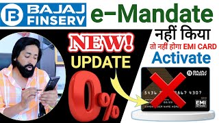 Bajaj EMi card apply  bajaj Personal Loan  eMandate Registration bajaj finserv [upl. by Zetnwahs]