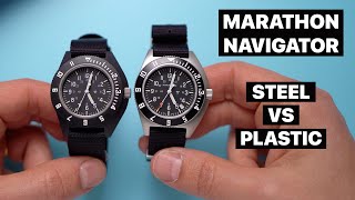 Affordable Pilot Watches Marathon Navigator Steel vs Plastic [upl. by Daney]