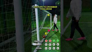 KICKUP CROSSBAR NEW CHALLENGE 💥⚽️ footballchallenge crossbar footballshorts footballskills [upl. by Ahsen]