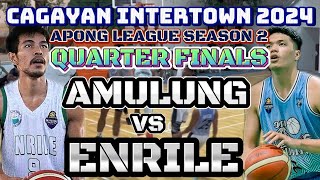 MAINIT NA L4BAN  QFINALS ENRILE VS AMULUNG  CAGAYAN INTERTOWN 2024 APONG LEAGUE GAME HIGHLIGHTS [upl. by Nessah650]