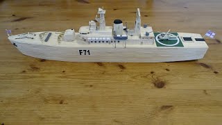 Leander Class Frigate Matchstick ModelThe Build [upl. by Wolram]