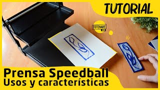 Cómo usar la prensa de grabado Speedball  totenartcom [upl. by Kauffmann]