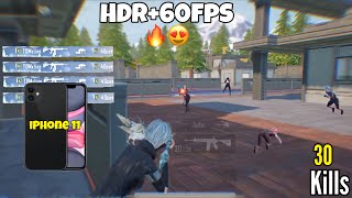 WOW🔥IPHONE 11 HDR60Fps Graphics Test in 2024 IOS 173 Update  Livik Gameplay 🥵 pubgmobile [upl. by Akiam]