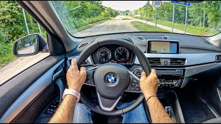 2022 BMW X1 F48 15 136HP  POV Test Drive 1249 Joe Black [upl. by Ymot645]