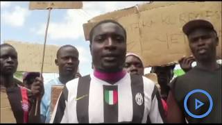 Quarry workers in Mandera protest closure of quarries by the government [upl. by Hsotnas]