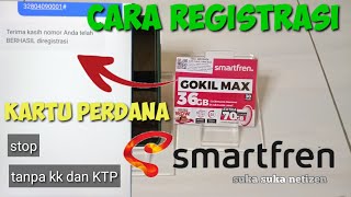 rahasia konter  cara registrasi kartu perdana Smartfren [upl. by Odlonyer886]