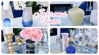 COMO HACER JARRONES ELEGANTES  4 DIY FLOREROS BONITOS  ZGALLERIE HACK diyjarrones [upl. by Ahcsatan]